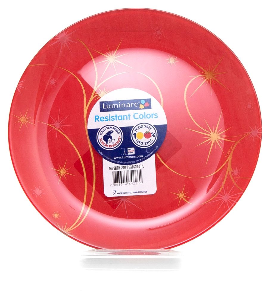 

Тарелка Luminarc Sparcle Stars Gold десертная 20 см, Золотистый;красный
