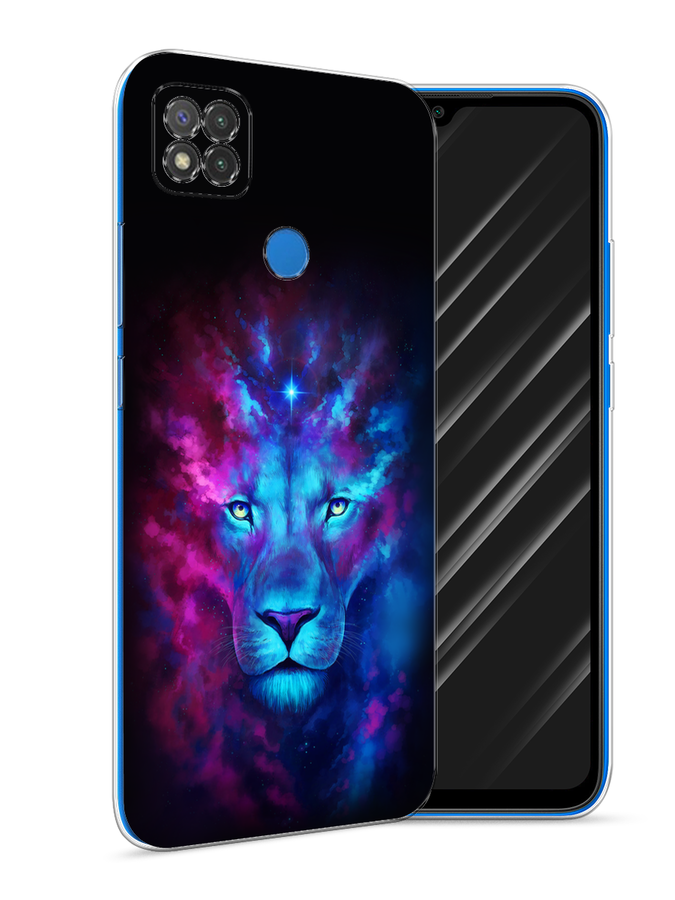 

Чехол Awog на Xiaomi Redmi 9C "Космический лев", Разноцветный, 39050-1