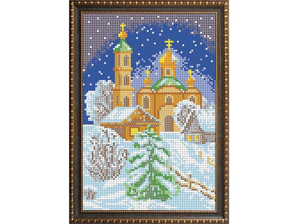 

Рисунок на ткани «Зима»