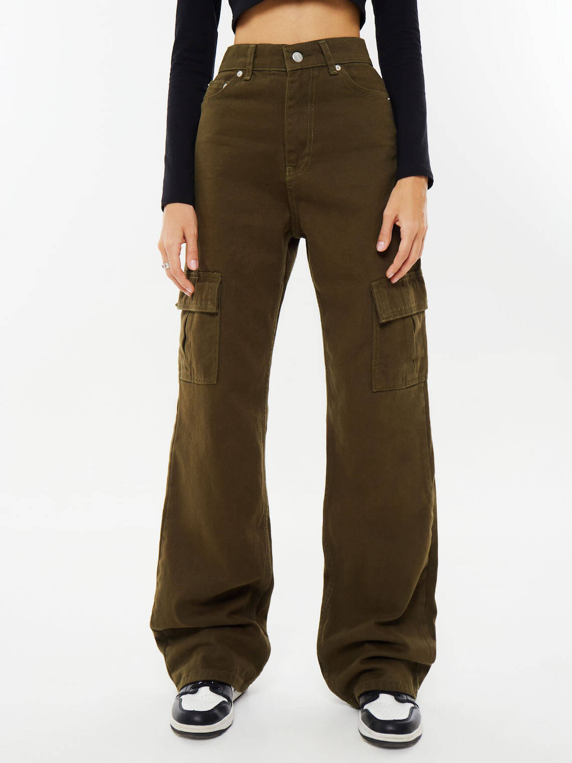 

Джинсы женские Feelz Cargo Palazzo 02 хаки 25, Cargo Palazzo 02
