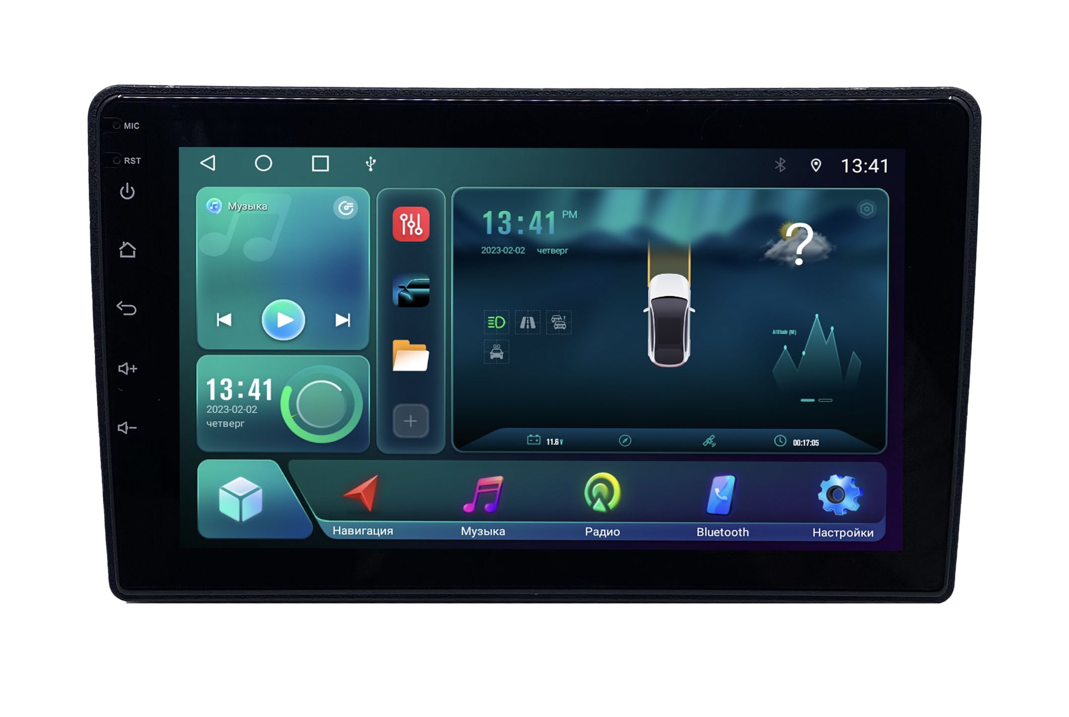 Штатная магнитола Zenith Hyundai i40 2011-2019 Android 12 464 GB Мультируль ШГУ 3044000₽
