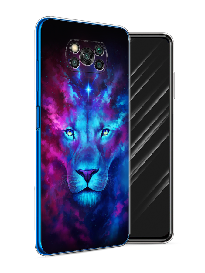 

Чехол Awog на Poco X3 NFC "Космический лев", Разноцветный, 39250-1