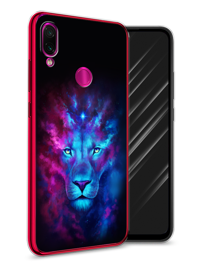 

Чехол Awog на Xiaomi Redmi Note 7 "Космический лев", Разноцветный, 34750-1