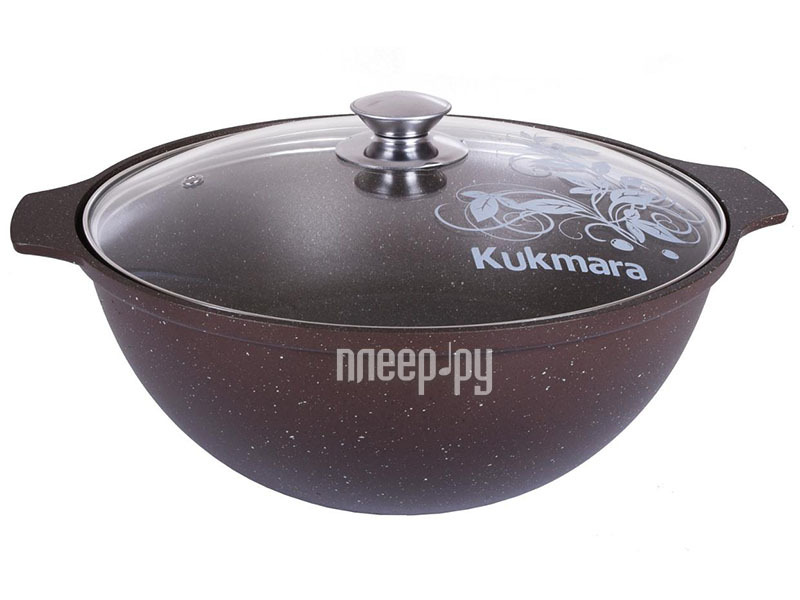 фото Казан kukmara мраморная 3.5l coffee кмк37а nobrand