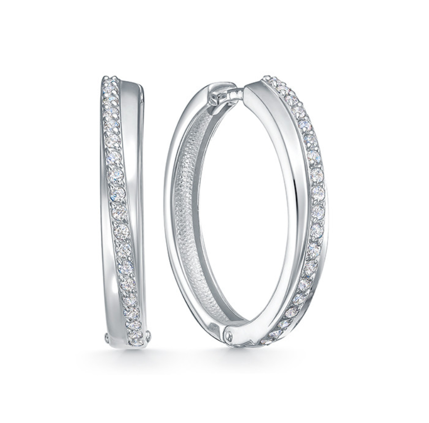 

Серьги из серебра Argentum Z2-10846, фианит, Z2-10846