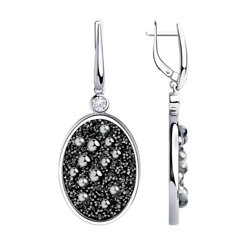 

Серьги из серебра со swarovski Яхонт Ювелирный 217944, 217944