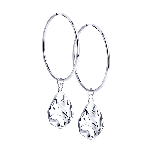 

Серьги конго из серебра Yahont 217952, 217952