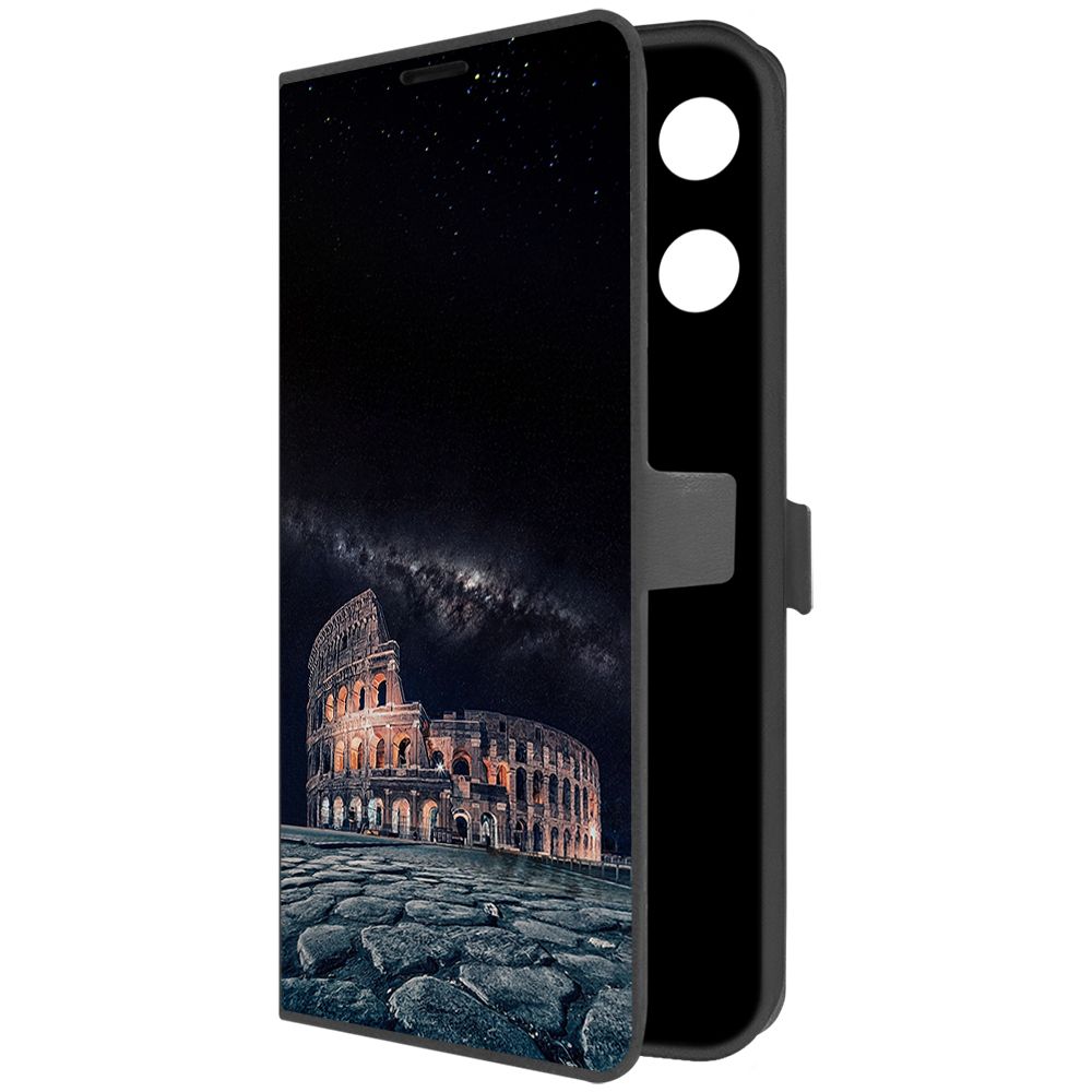 

Чехол-книжка Krutoff Eco Book для INFINIX Note 30 Pro Италия, Колизей (черный)