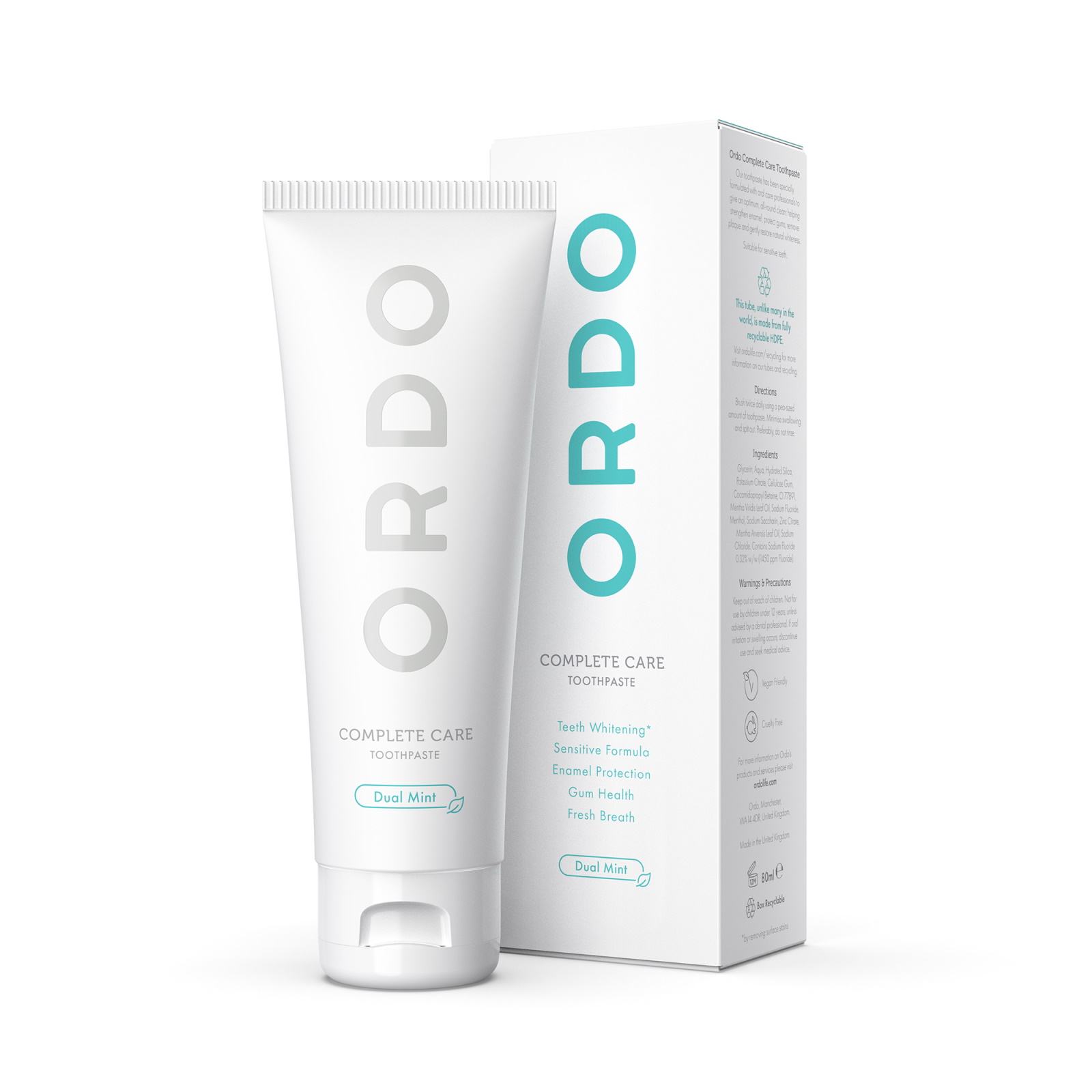 Зубная паста ORDO Complete Care, 80 мл лакомство для собак biff dental care снек для чистки зубов со вкусом говядины 77г