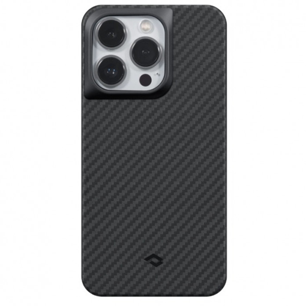 фото Чехол pitaka magez case pro 3 для iphone 14 pro max черно-серый кевлар (ki1401pmp)