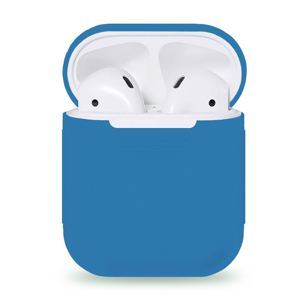 фото Чехол case-house для airpods 1/2 blue