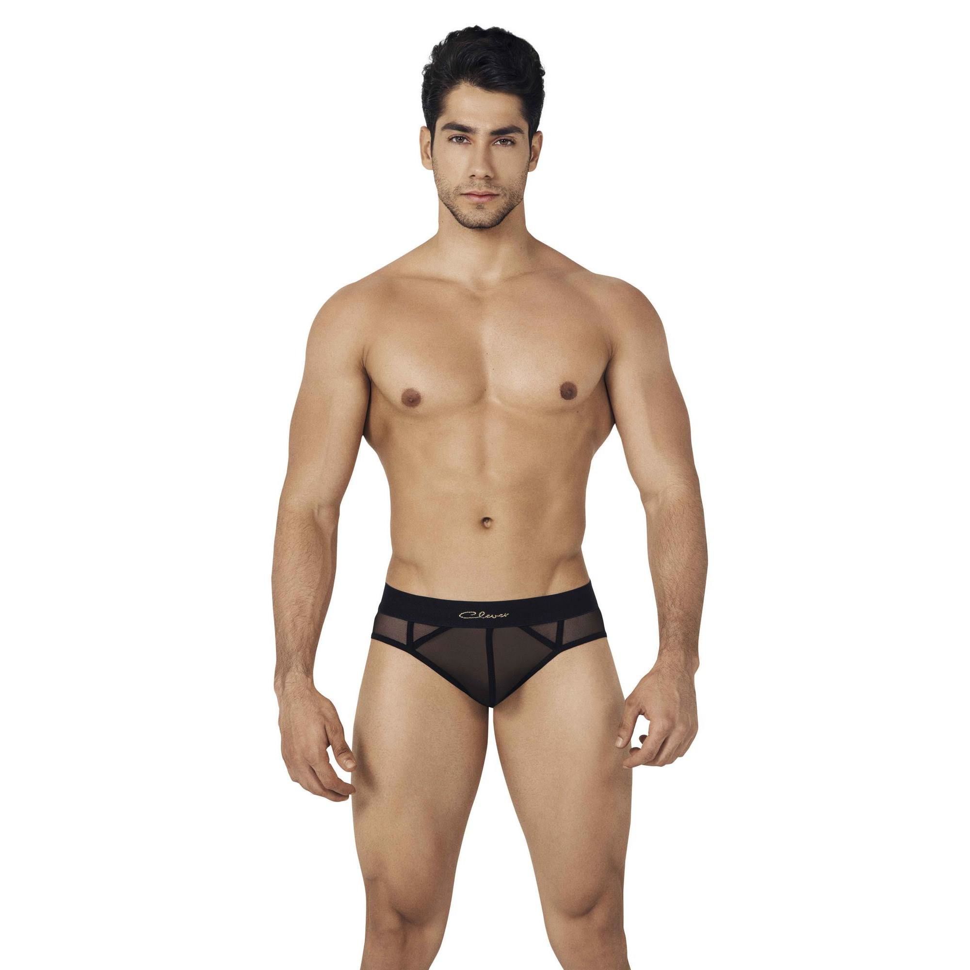 

Мужские брифы черные прозрачные Clever MYSELF BRIEF 026011 XL, 0260