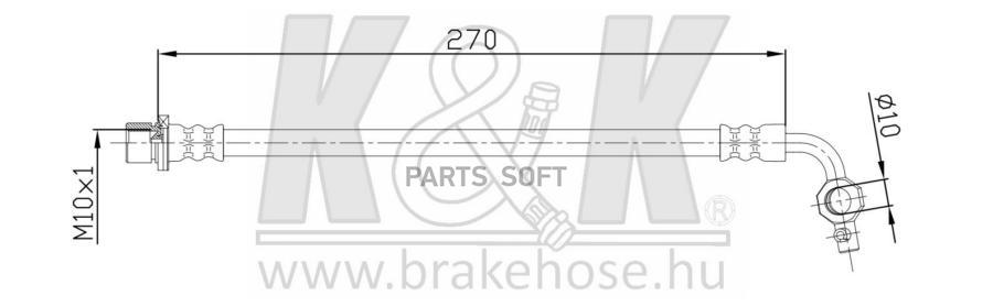 

Шланг Тормозной Toyota Rav 4 I Cabrio (Sxa1_) 2.0 12.97-06.00 K&K Ft0100