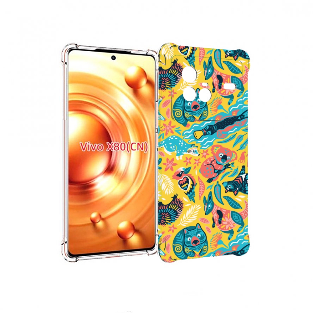 

Чехол Mypads Seamless-Pattern Для Vivo X80, Прозрачный, Tocco