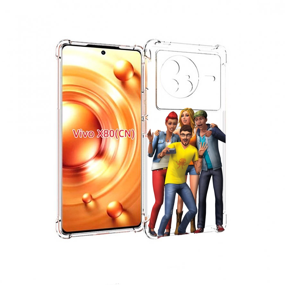 

Чехол Mypads Sims Для Vivo X80, Прозрачный, Tocco