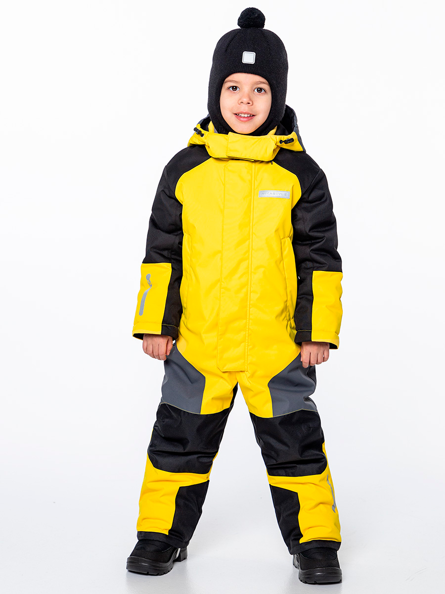 

Комбинезон детский NIKASTYLE 8з6524, желтый/черный, 122, 8з6524