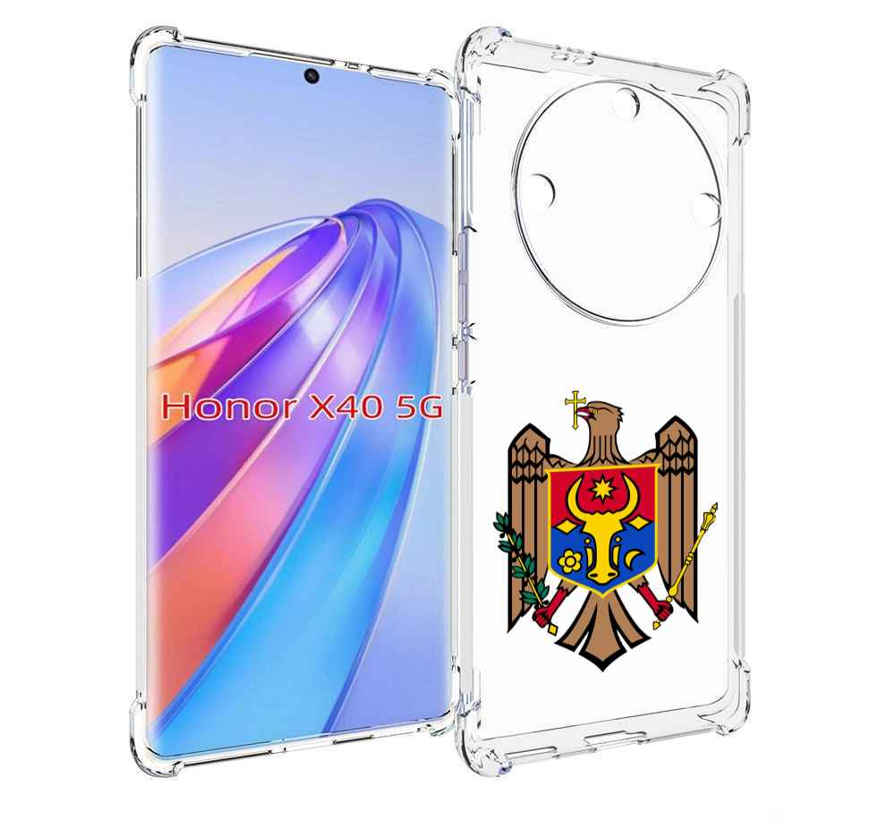 

Чехол MyPads герб-молдовы для Honor X40, Прозрачный, Tocco