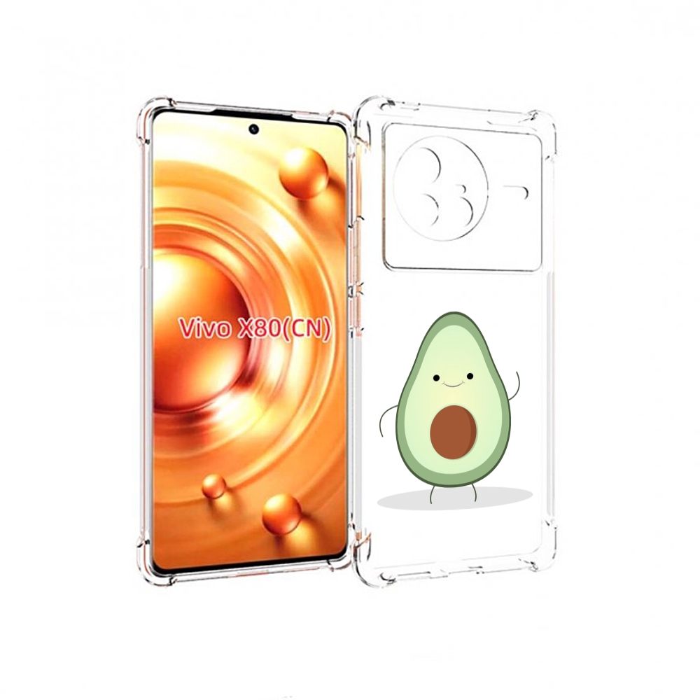 

Чехол Mypads Авокадик Для Vivo X80, Прозрачный, Tocco