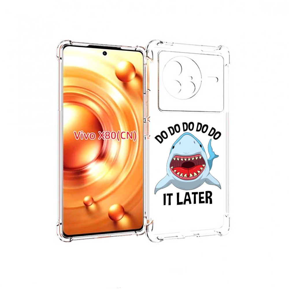 

Чехол Mypads Акула Для Vivo X80, Прозрачный, Tocco