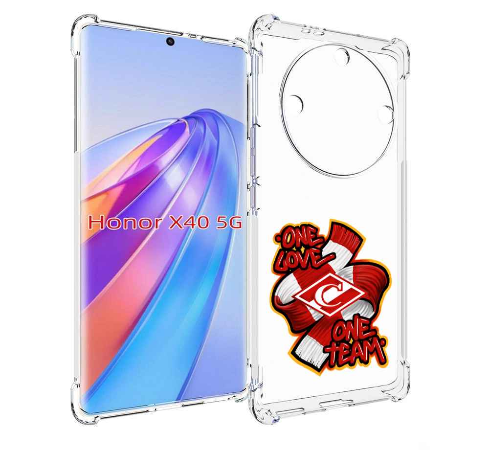 

Чехол MyPads ФК спарак 1 любовь для Honor X40, Прозрачный, Tocco
