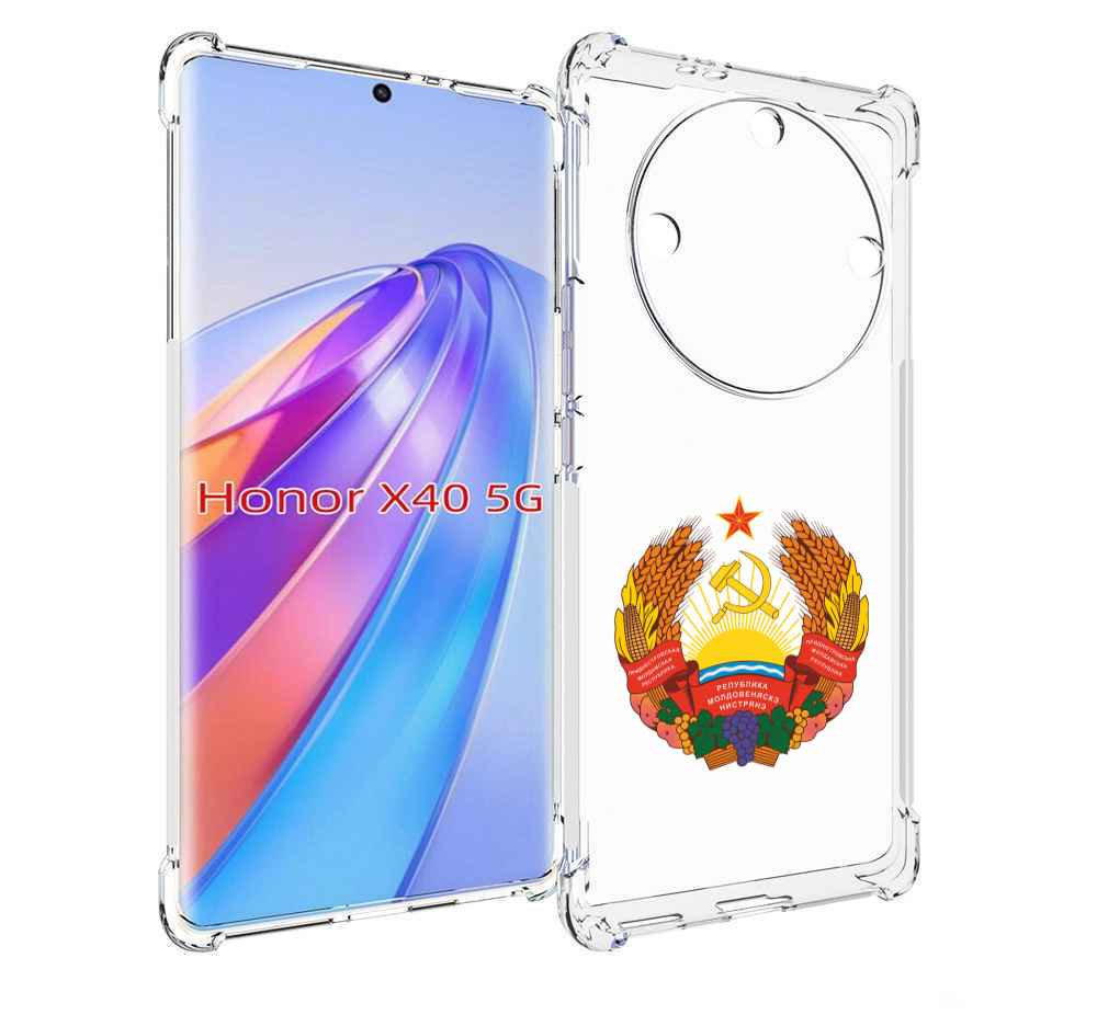 

Чехол MyPads герб-приднестровья для Honor X40, Прозрачный, Tocco
