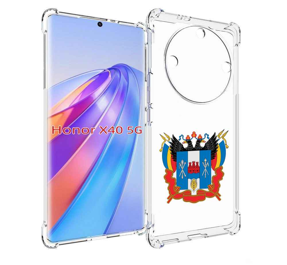 

Чехол MyPads герб-ростовская-область для Honor X40, Прозрачный, Tocco