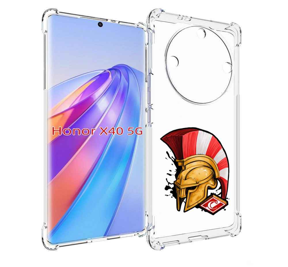 

Чехол MyPads ФК спартак шлем для Honor X40, Прозрачный, Tocco