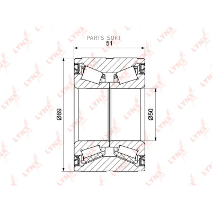 

Подшипник ступицы задней LAND ROVER Lynx WB1314