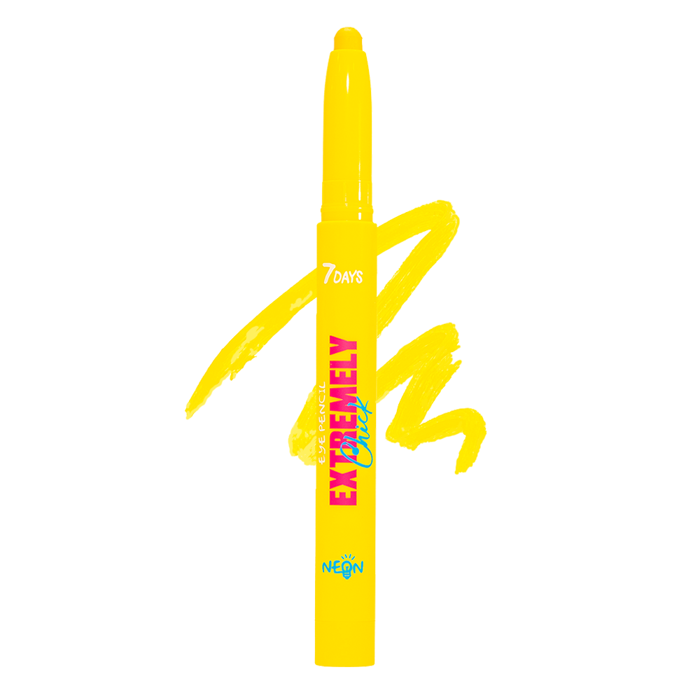 Карандаш 7DAYS кайал для век желтый EXTREMELY CHICK Neon 403 R&B queen, 1,3 г