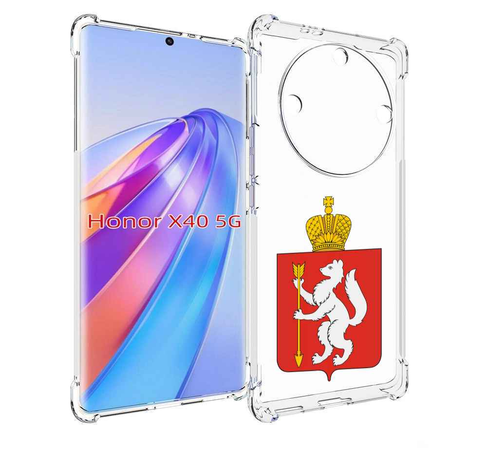 

Чехол MyPads герб-свердловская-область-екатеринбург для Honor X40, Прозрачный, Tocco