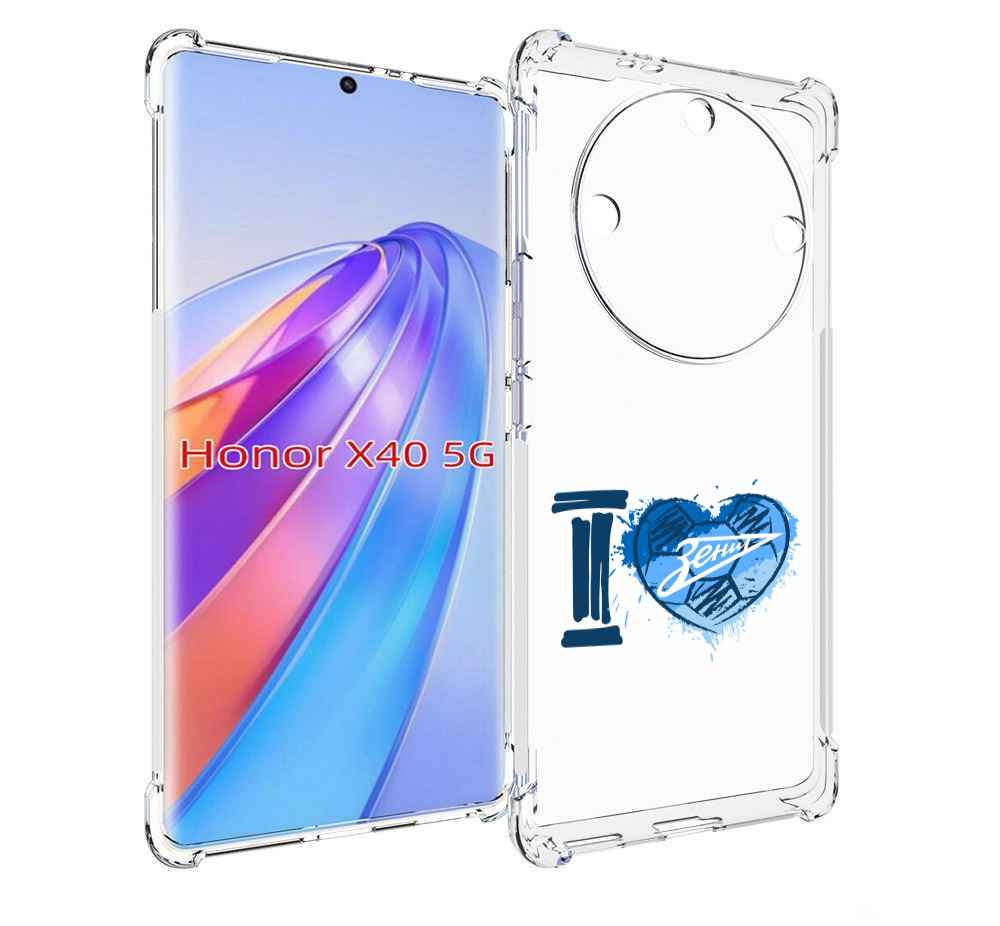 

Чехол MyPads ФК я люблю зенит для Honor X40, Прозрачный, Tocco