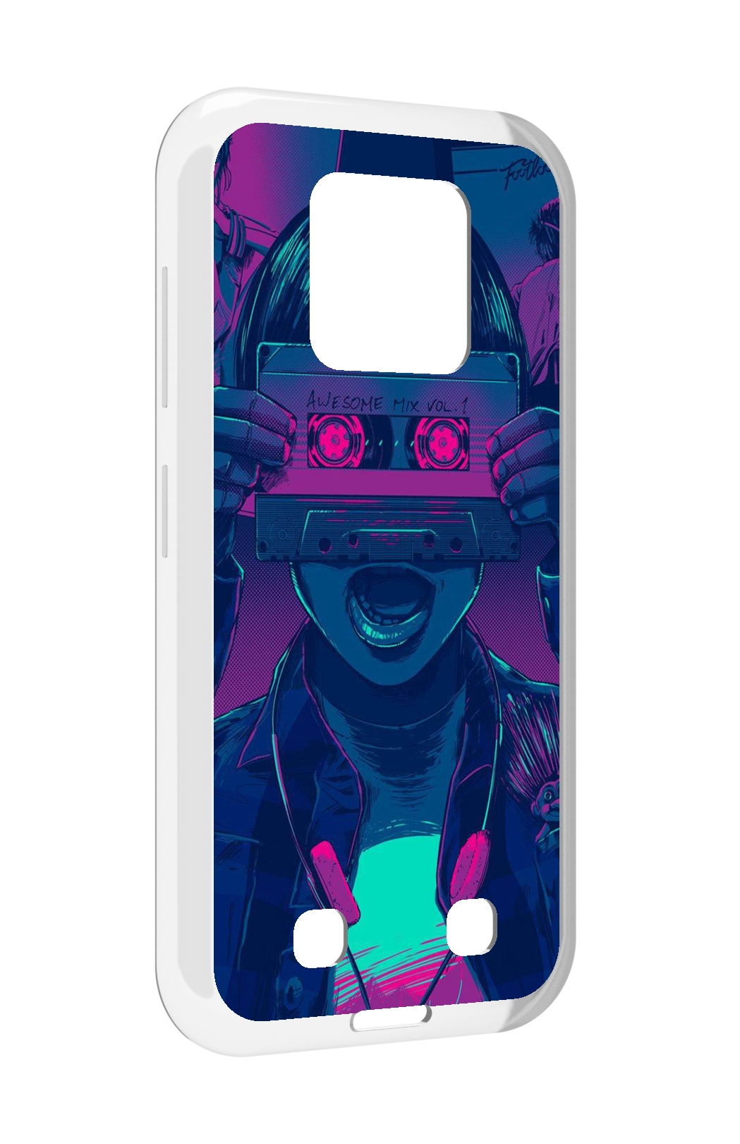 

Чехол MyPads киберпанк с кассетой для Oukitel WP18, Прозрачный, Tocco