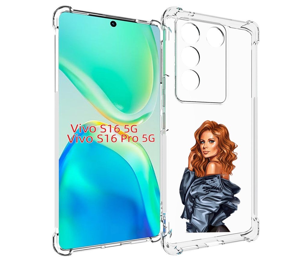 

Чехол MyPads Рыжая-девушка женский для Vivo S16 5G/S16 Pro 5G/V27/V27 Pro, Tocco