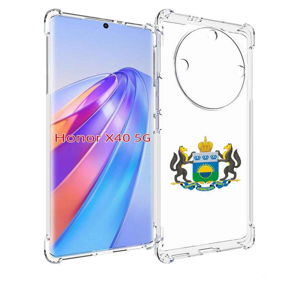 

Чехол MyPads герб-тюменская-область для Honor X40, Прозрачный, Tocco