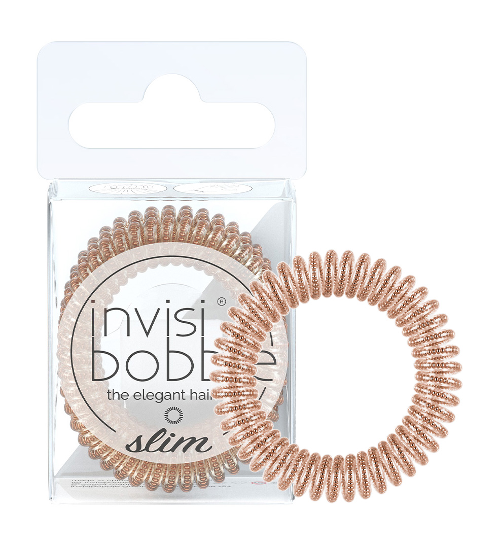 Резинки для волос Invisibobble Slim Bronze and Beads