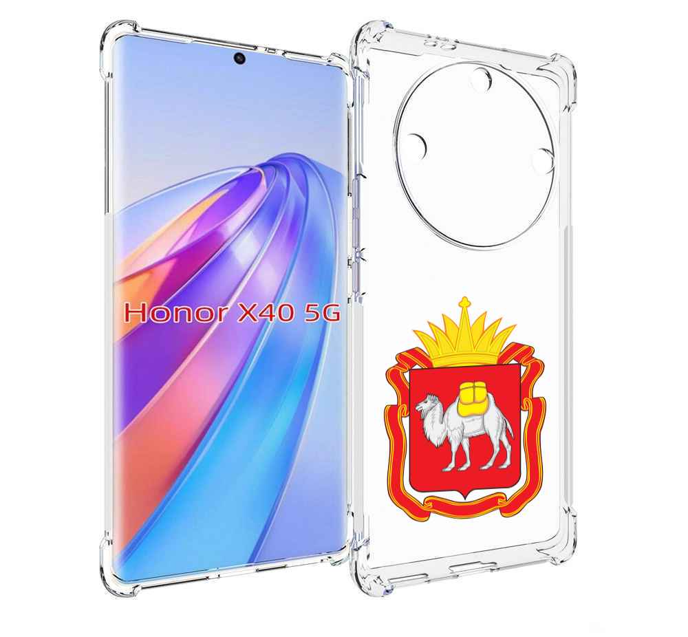 

Чехол MyPads герб-челябинская-область для Honor X40, Прозрачный, Tocco