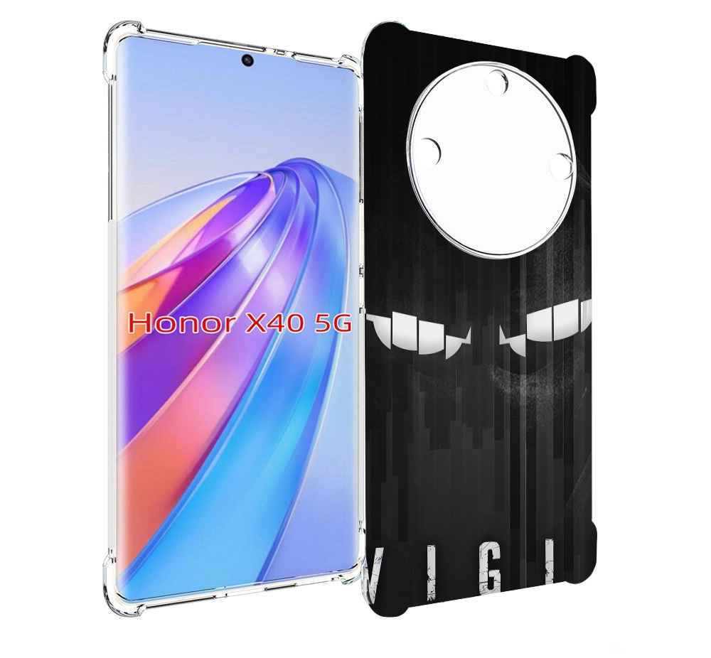 

Чехол MyPads глаза-в-ночи для Honor X40, Прозрачный, Tocco