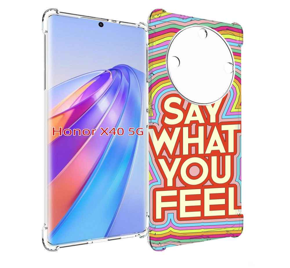 

Чехол MyPads говори то что чувствуешь для Honor X40, Прозрачный, Tocco