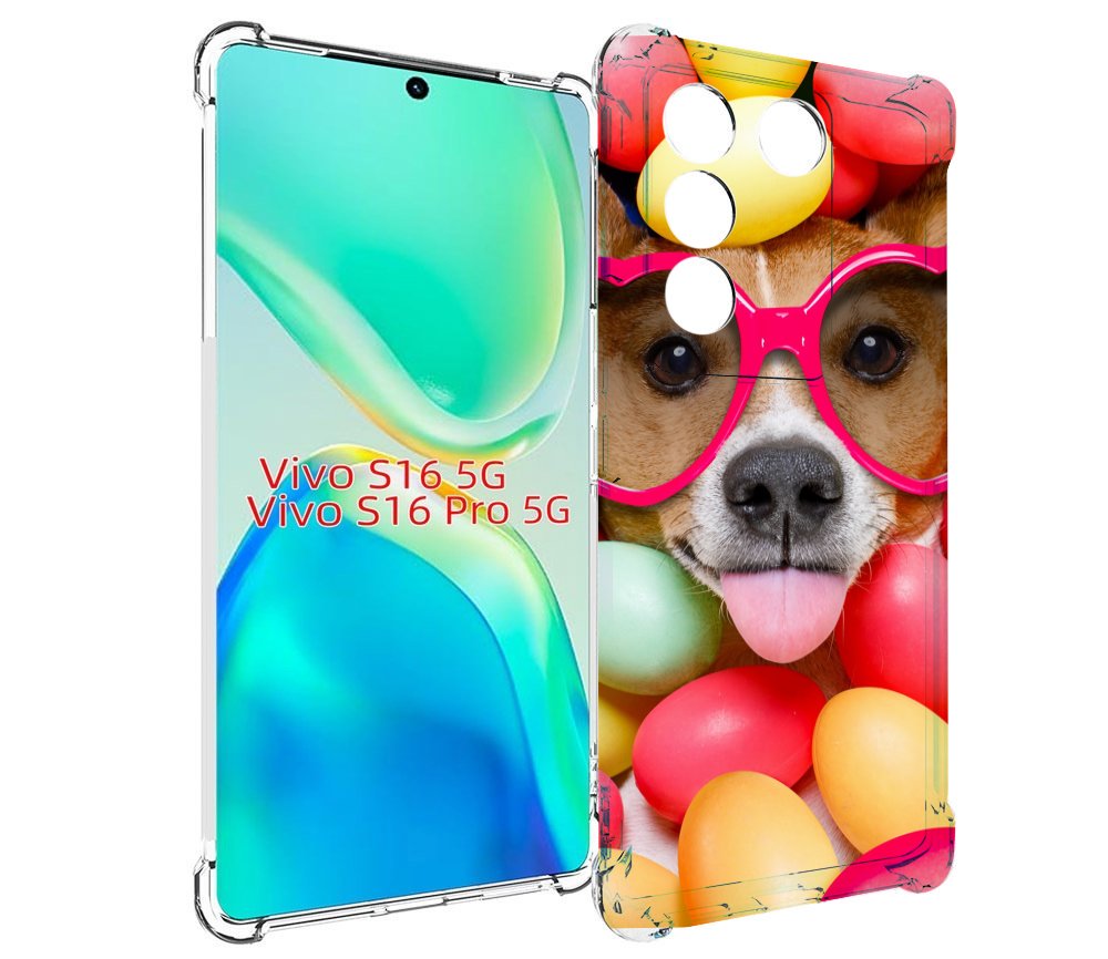 

Чехол MyPads Собака-в-яйцах для Vivo S16 5G/S16 Pro 5G/V27/V27 Pro, Tocco