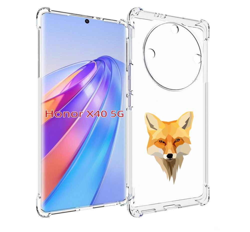 

Чехол MyPads голова-лисы для Honor X40, Прозрачный, Tocco