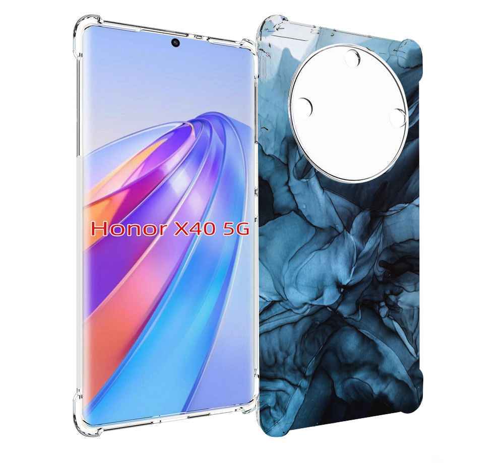 

Чехол MyPads голубой дымок для Honor X40, Прозрачный, Tocco