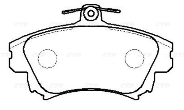 

Колодки торм. пер. (старый CKM-69) MITSUBISHI Carisma 00-04, VOLVO S40/ V40 95-04 CTR