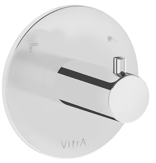 фото Переключатель vitra origin на 2 выхода, хром a42623