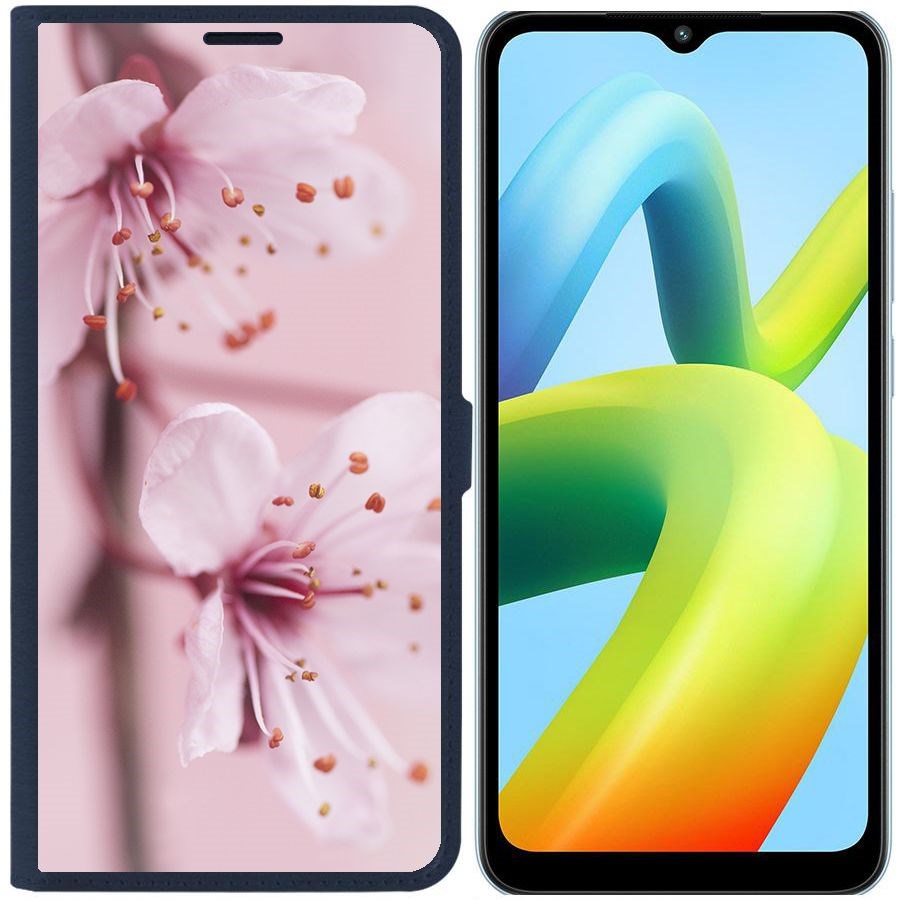 

Чехол-книжка Eco Book для Xiaomi Redmi A1+ Весна, Синий