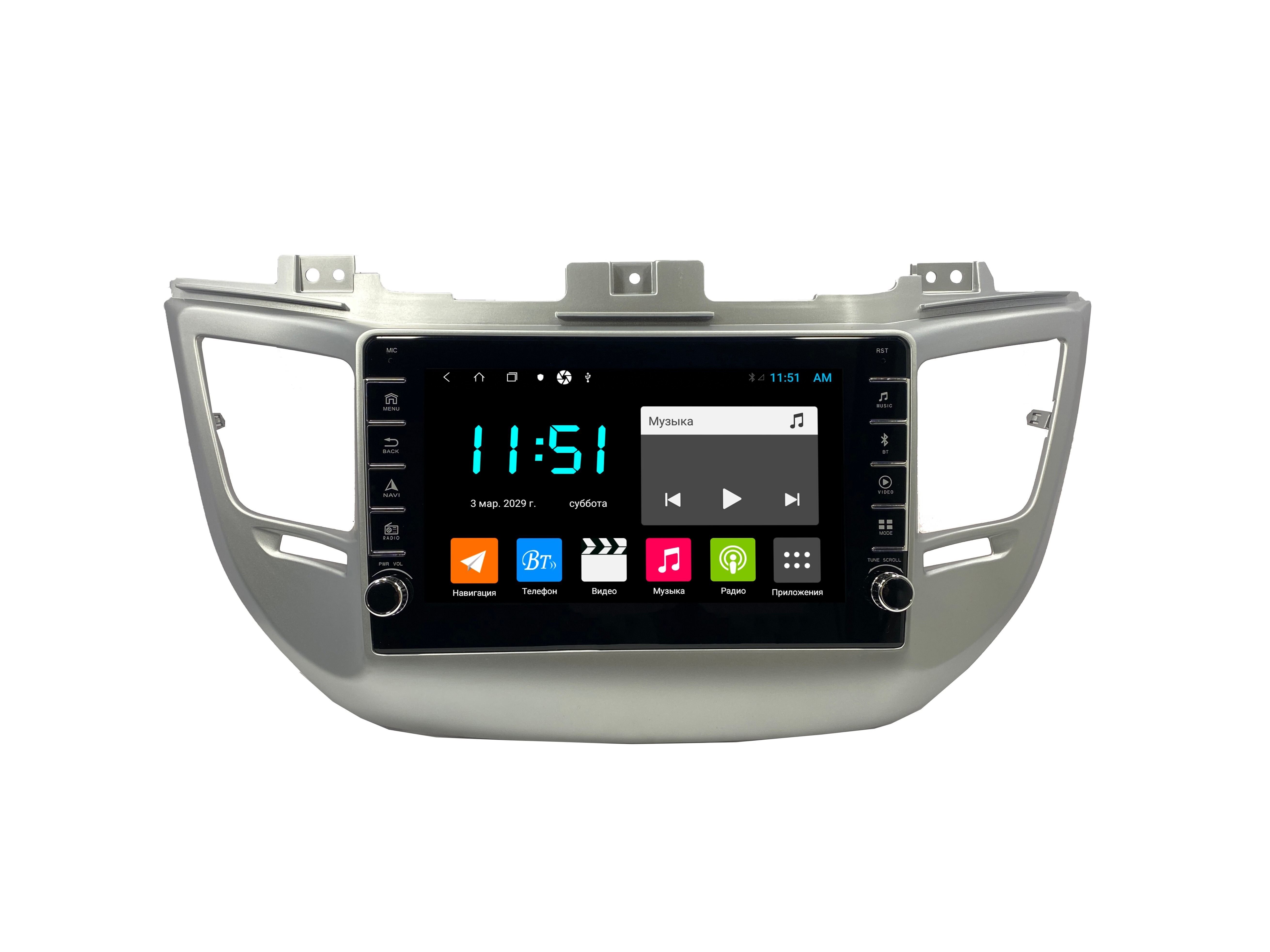 Штатная автомагнитола Zenith Hyundai Tucson 2015-2018 Android 12 464GB с крутилками 3220900₽