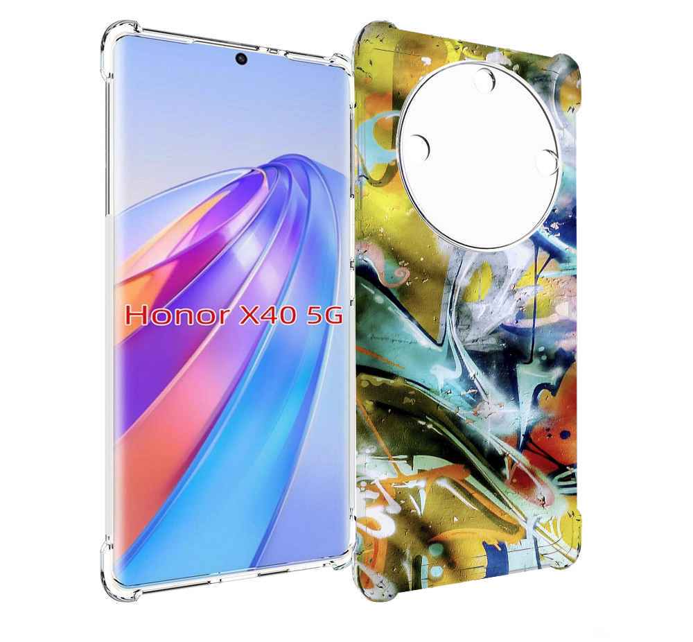 

Чехол MyPads граффити-хаос для Honor X40, Прозрачный, Tocco