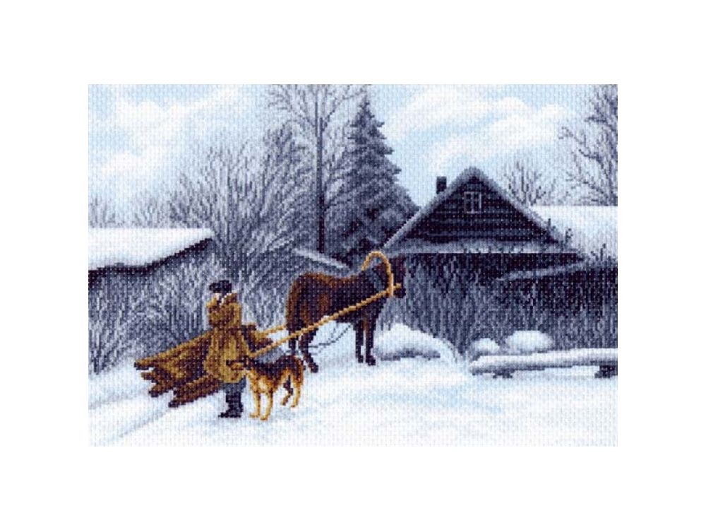 

Рисунок на канве «Зима», С рисунком
