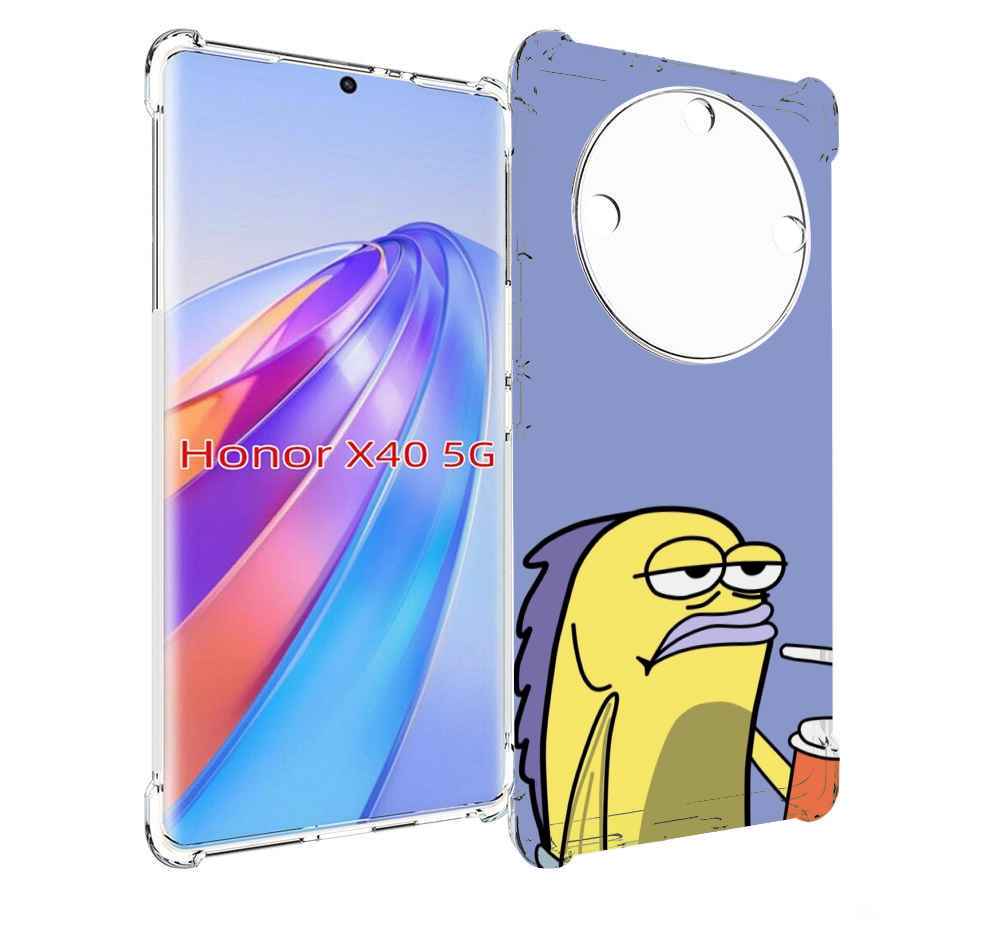 

Чехол MyPads грусная-рыба-из-спанч-боба для Honor X40, Прозрачный, Tocco