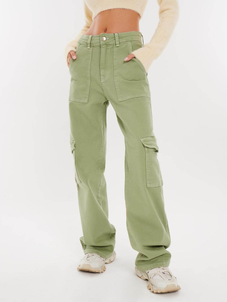 

Джинсы женские Feelz Slouchy 02 зеленые 26, Зеленый, Slouchy 02