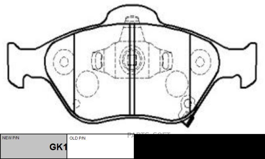 Тормозные колодки Ctr CKT165